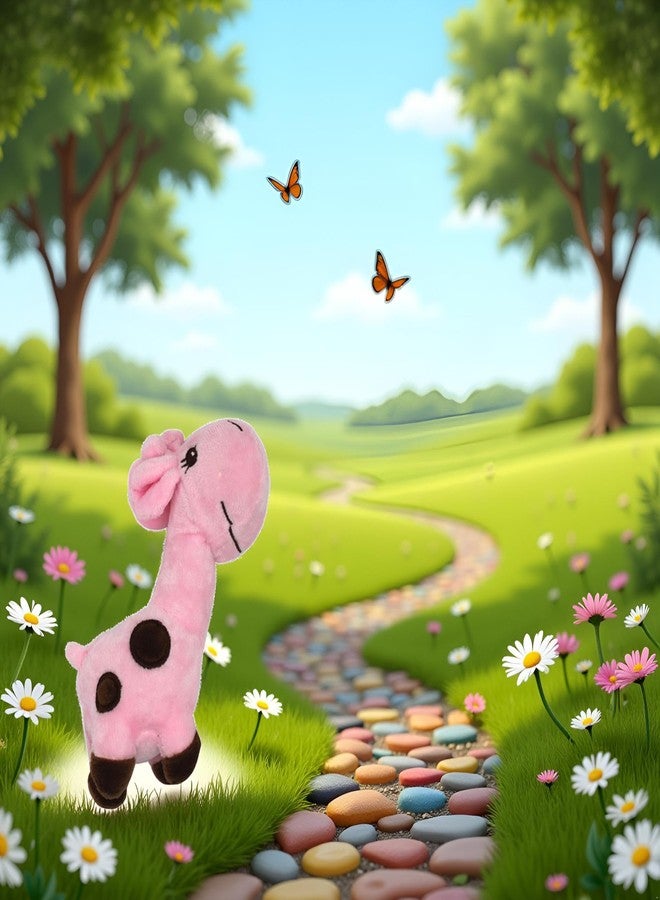 WLngtv Pink Pet Dog Cats Puppy Cute Deer Shape Doll Interactive Squeaky Chew Bite - Image 4